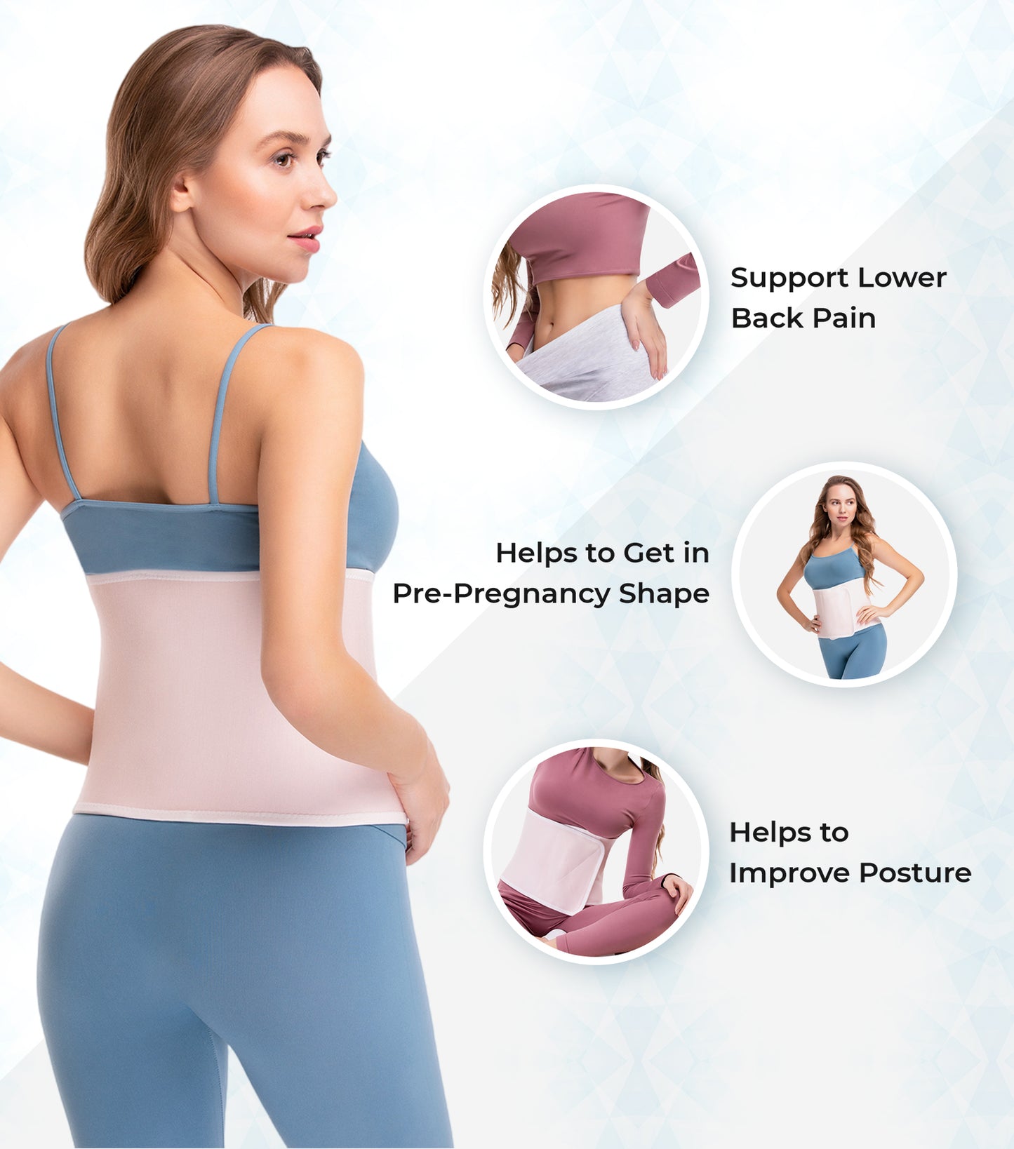 SNUG360™ 9" Unisex Abdominal Binder