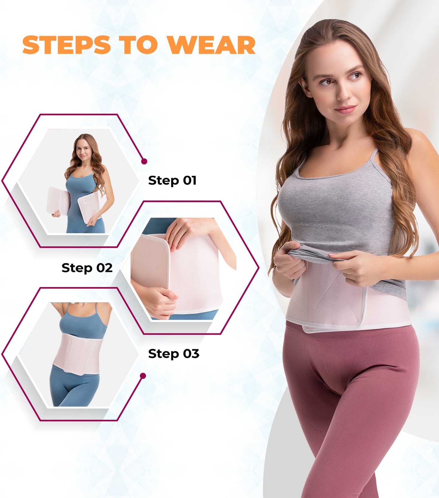 SNUG360™ 9" Unisex Abdominal Binder