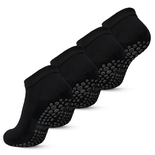 Men's Grip Socks with Non-Slip Soles (4 Pairs) | SNUG360®