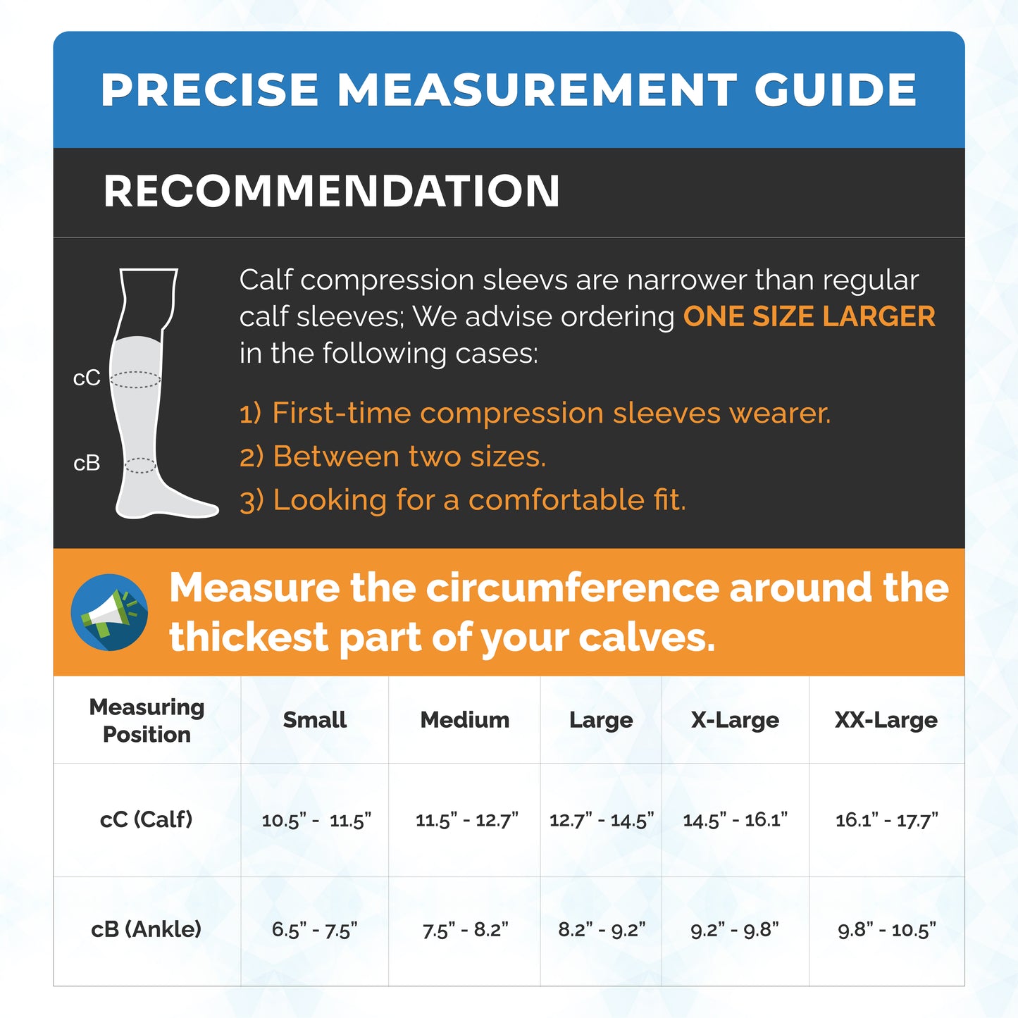 SNUG360® Calf Compression Sleeves (3 Pairs)