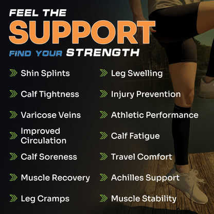 SNUG360® Calf Compression Sleeves (3 Pairs)
