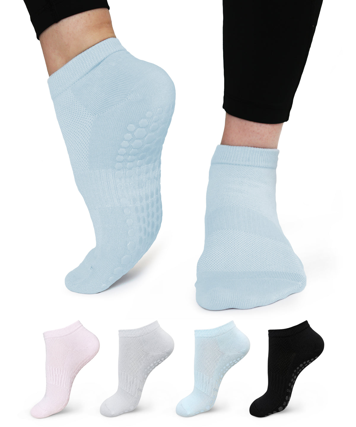 Grip Socks, SNUG360® Non-Slip Socks For Women (4 Pairs)