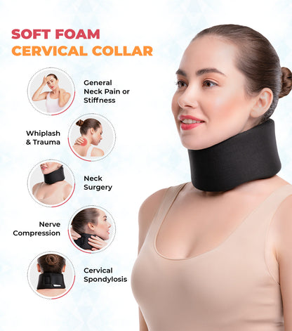 3.5 Soft Foam Cervical Collar  Neck Brace for Pain & Injury – SNUG360