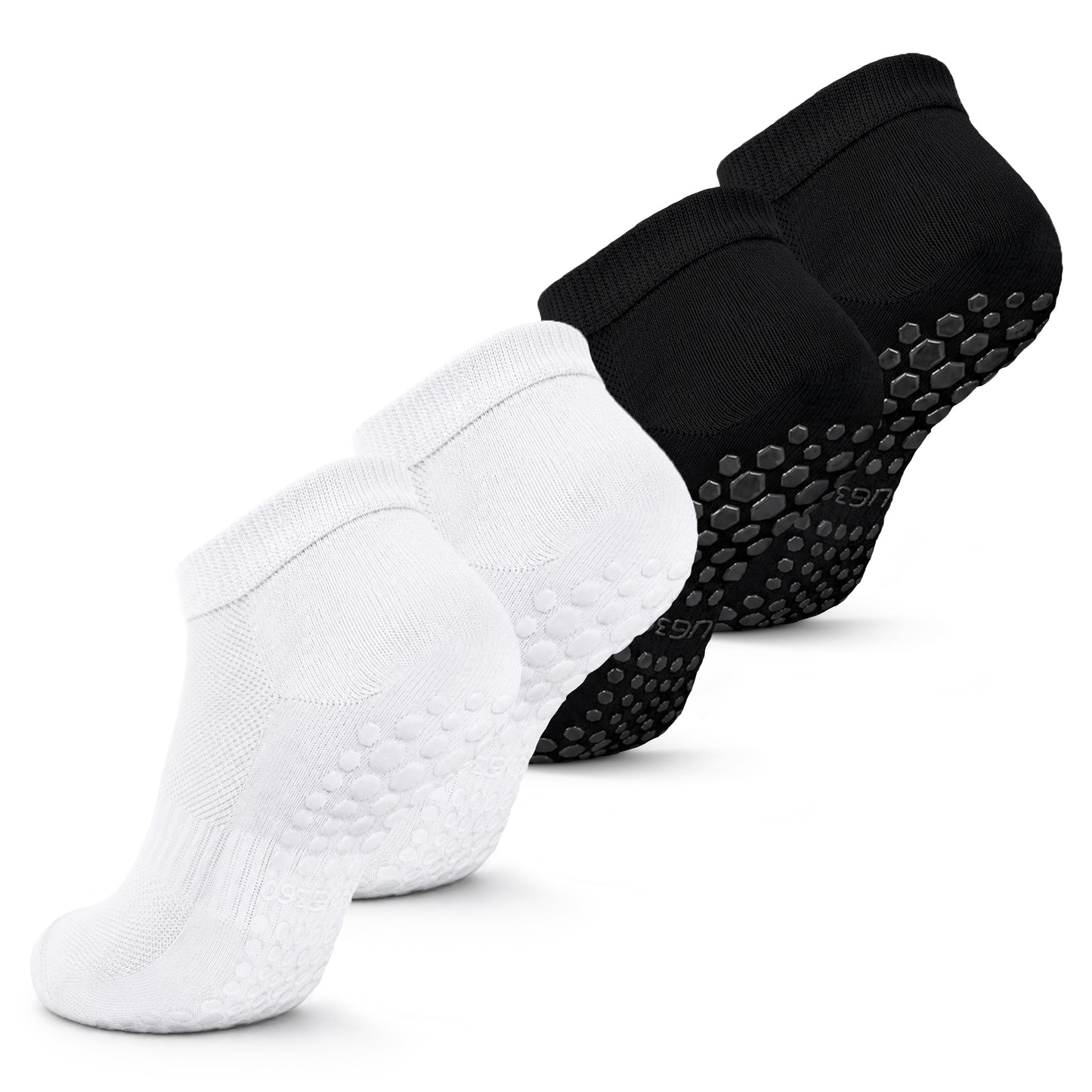 Men's Grip Socks with Non-Slip Soles (4 Pairs) | SNUG360®