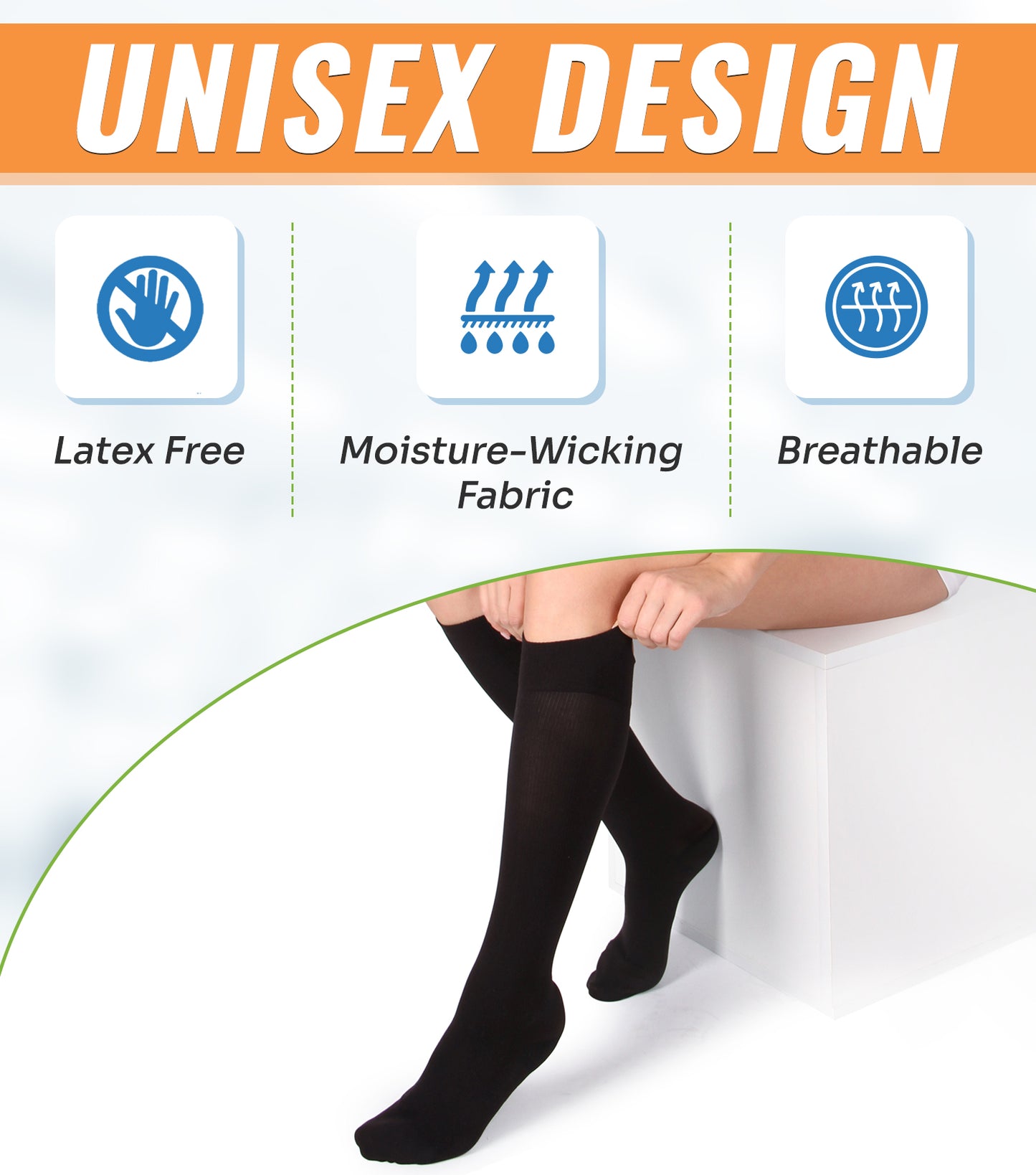 knee high compression socks 15 20