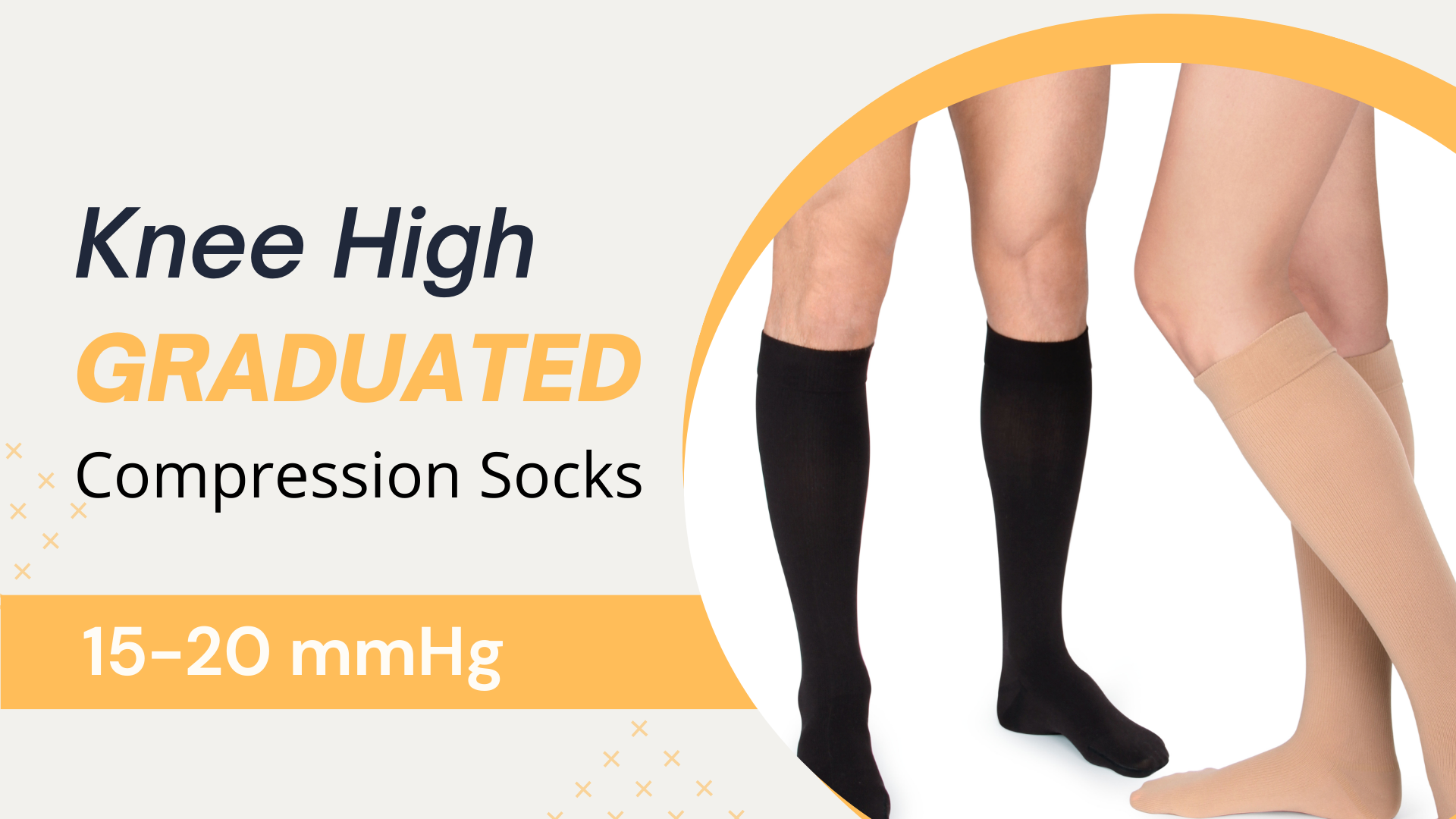 15-20 mmHg Knee High Compression Sock